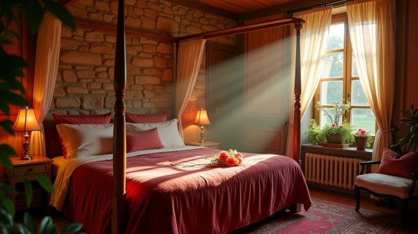 Une escapade romantique en love room en Normandie